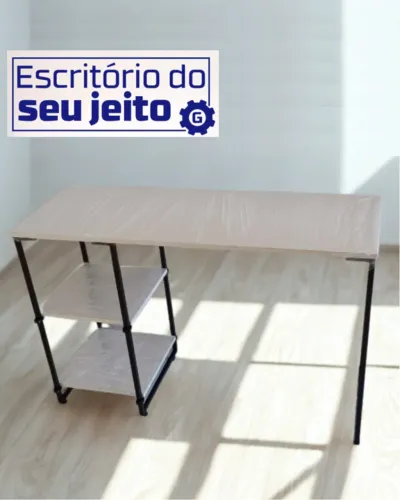 Escrivaninha 1,1m NOVA Mesa Multiuso Industrial para Escritório Computador Notebook Birô