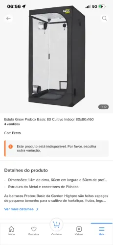 Kit grow/estufa completo