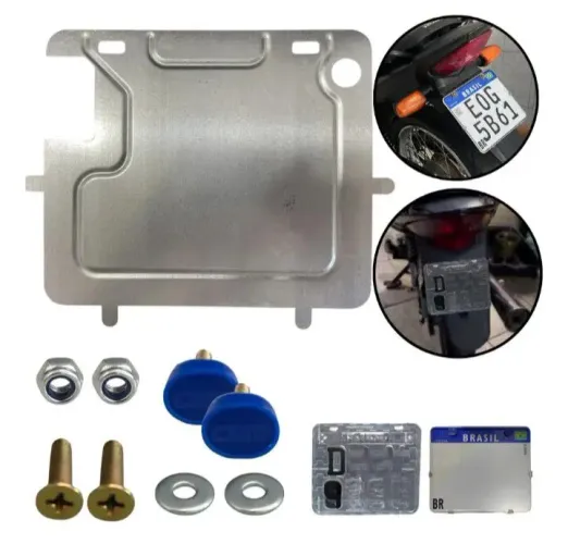 Suporte de placa para motos