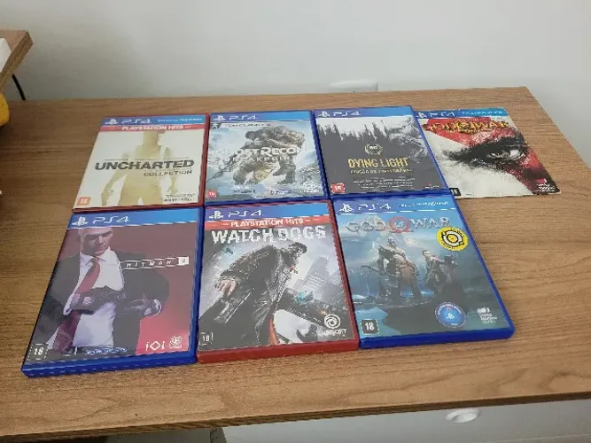 Pacote com 7 jogos de PS4 em mídia física [Jogos Playstation 4]