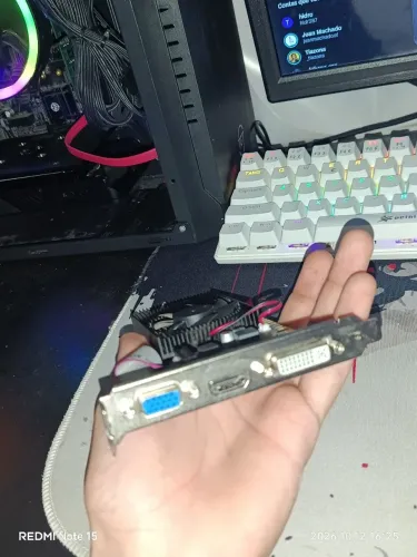Placa de vídeo gt610 2gb nova único dono