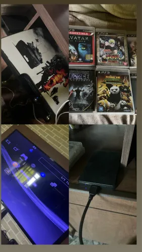 Ps3 em ótimo estado com jogos raros e hd 