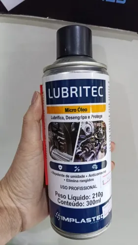 Desengripante e Lubrificante Implastec Lubritec 300ml Profissional - Loja Coimbra Entrega