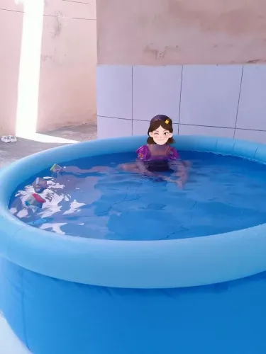 Piscina Borda Inflável Mais Bomba Infladora 
