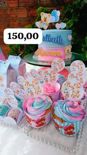 kit chá revelação 