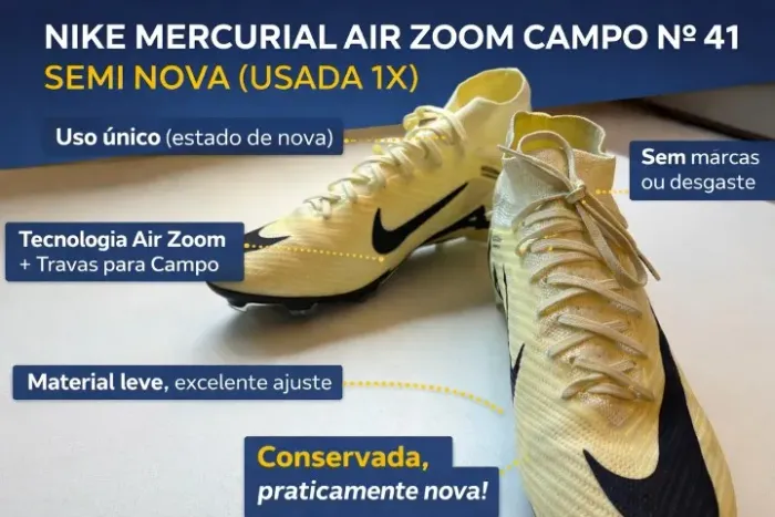 Chuteira Nike Zoom Mercurial Superfly 9 Elite Campo