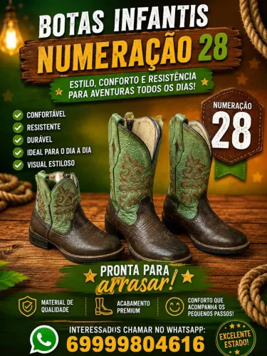Bota infantil tamanho 28/ (ACEITO OFERTA!!)