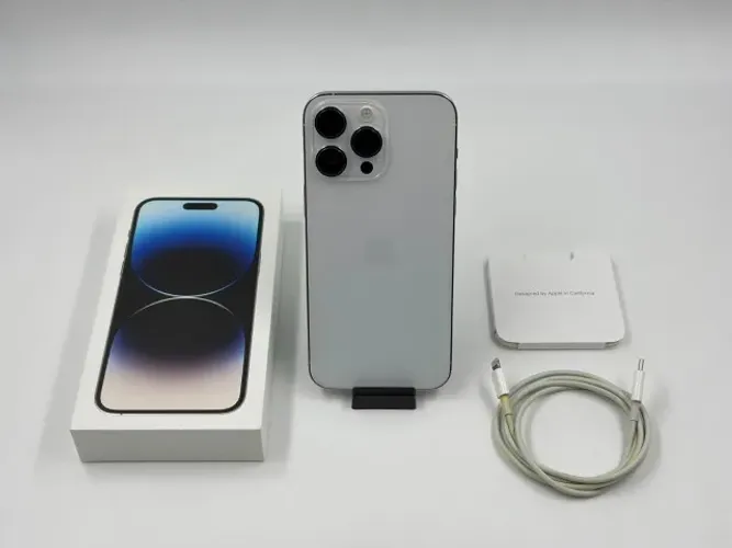 Celular iPhone 14 Pro Max 128GB Prata Silver Branco - Usado
