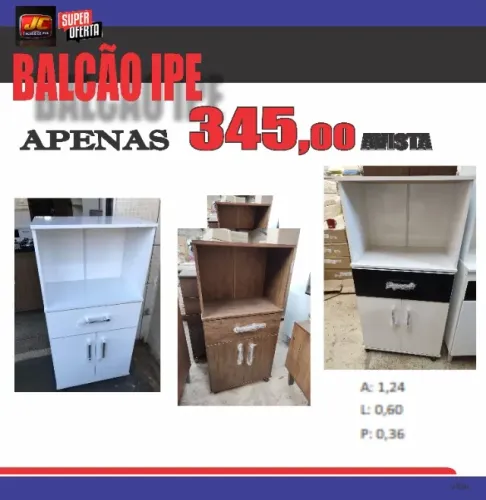 BALCÃO IPE EM 3 CORES
