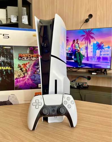 Ps5 slim mídia física 1 TB + 2 jogos