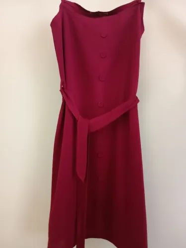 Vestido vinho liso M novo