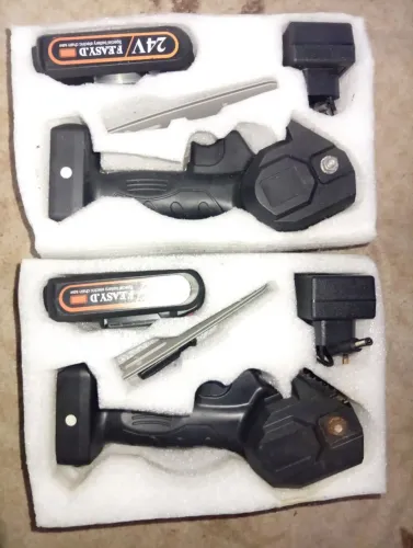 2 Mini Motosserra Elétrica Portátil a Bateria 24V