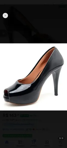 Scarpin Preto Tam 37