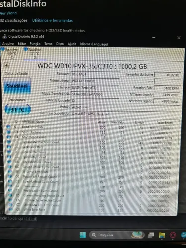 HD 1TB WD + Adaptador SATA/USB | Saúde 100% | Pronto para Uso