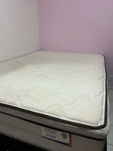 Cama Box- Base Ortosleep/ Colchão Plumatex Velvet