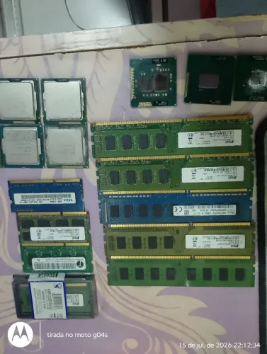 Vendo Memória DDR3 2gb e 4gb, processador i3 2 geração 1155 e memória pra notebook 2gb