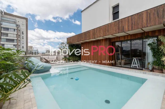 Cobertura de luxo em Moema | 400 m² porteira fechada e com piscina