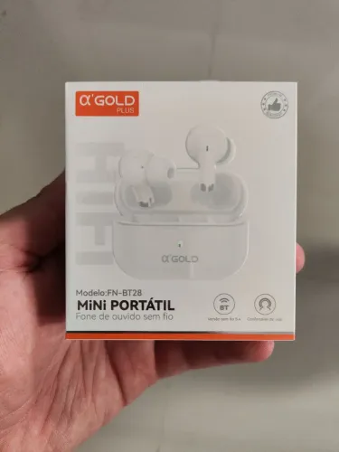 Fone de ouvido bluetooth imita iPhone