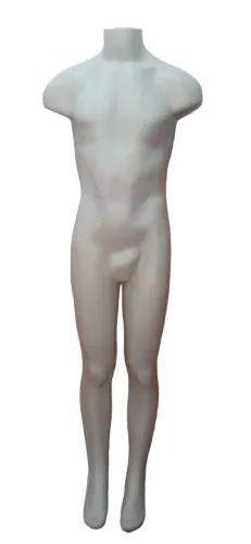 Manequim Masculino Adulto Branco Sem Braço / Cabeça 1,65m - Loja