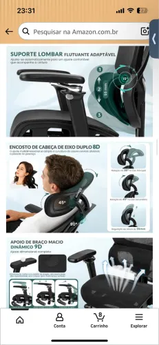 Cadeira ergométrica 