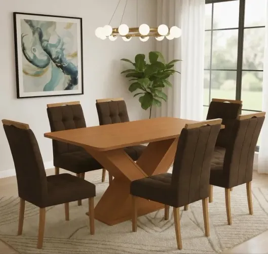 Conjunto de Jantar Toscana 6 Lugares