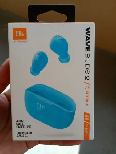 Fone JBL Wave Buds 2 - Som Premium com Cancelamento de Ruído! ?
