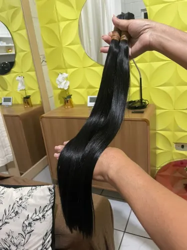 Cabelo vietnamita liso natural