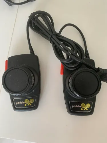 Raridade: Par Controles Paddle Atari 2600 - Estado de Loja / Impecável