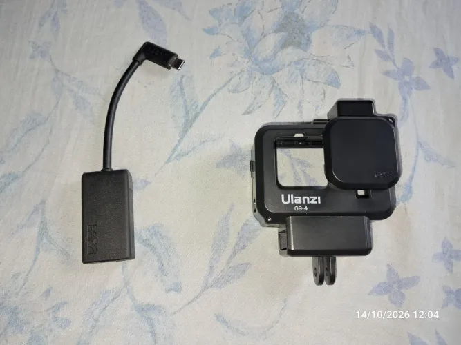 Adaptador de microfone externo para GoPro original + case Ulanzi para GoPro 9/10/11/12/13.