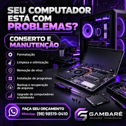 Conserto e Manutenção de Computadores e Notebooks