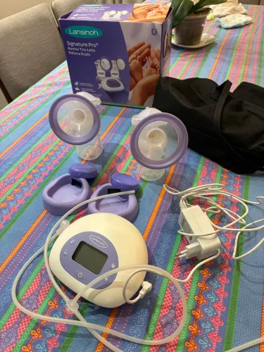 Bomba dupla eletrica de leite - lansinoh