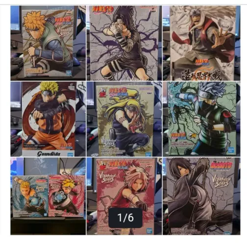 Naruto Bandai linha Banpresto Lote 10 Estátuas + Brinde