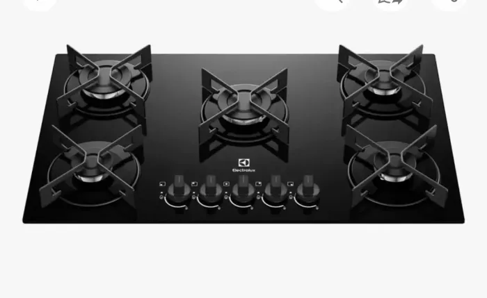 Vendo cooktop novo na caixa Electrolux 5 bocas preto