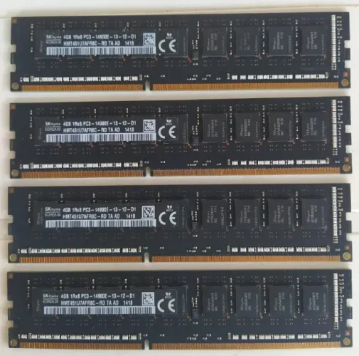 Kit Memória RAM 16GB (4x4GB) 1866MHz ECC Apple Mac Pro 2013 e Servidores