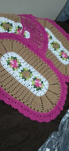 Jogo de banheiro Crochê 