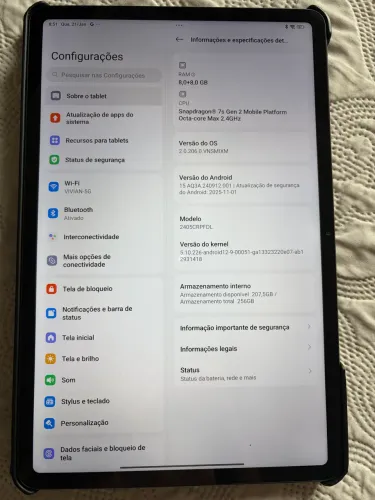 Tablet Xiaomi 8GB 256GB