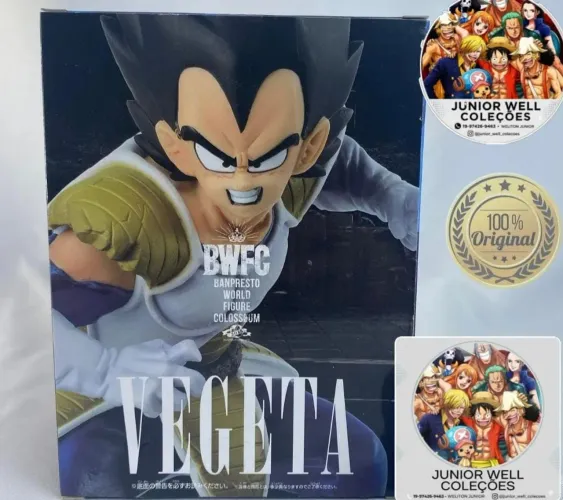 Banpresto World Figure Colosseum (BWFC) do Vegeta, personagem de Dragon Ball Z.