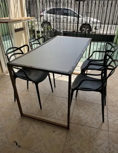Mesa industrial 142cm x 66cm