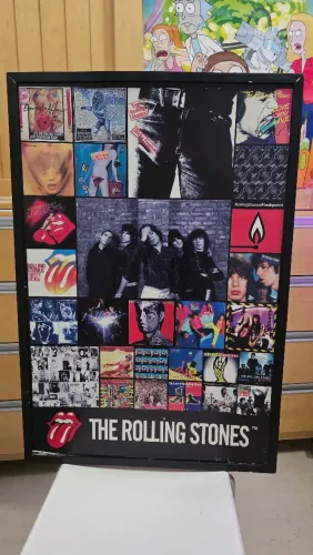 Quadro/Pôster Grande The Rolling Stones (Com Moldura) (NOVINHO!!)
