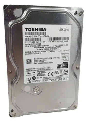 HD Toshiba 500 GB DT01ACA050
