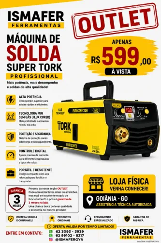 Máquina de soldaSoldadora Super Tork Profissional KAB 150 MIG