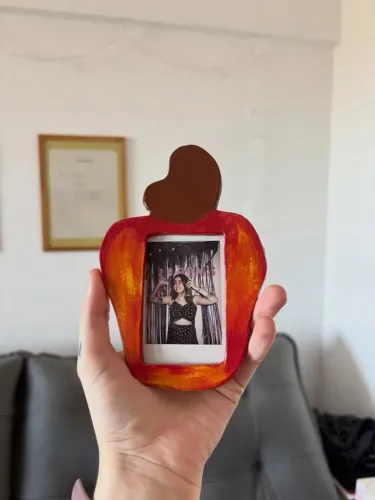 Porta retrato de ceramica fria