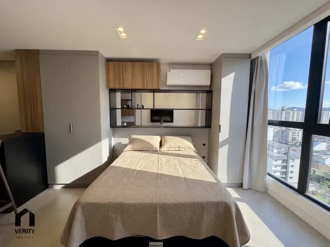 Studio Mobiliado no Viva Trindade | Andar Alto | Próximo à UFSC