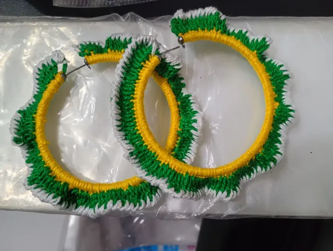 Brincos em crochê ?