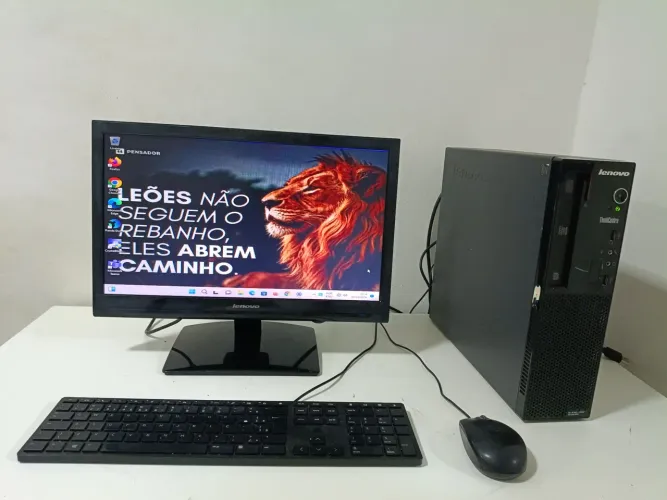 Vendo computador levono Thinkcentre, CPU i5 8GB, Mouse , teclado e Monitor 19" Polegadas