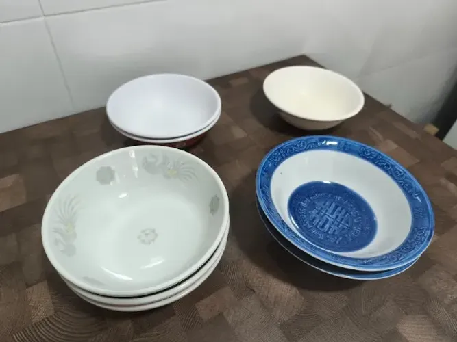 8 Tigelas para Lamen ou Udon Melanina e Porcelana