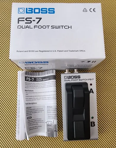 Dual Foot Switch Boss FS-7 novo, embalagem e manual. Nao aceito trocas.