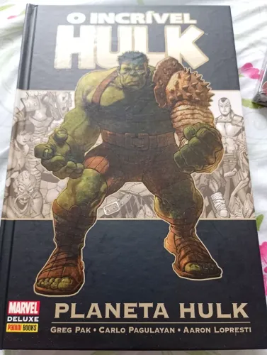 PLANETA HULK, capa dura deluxe. O incrível Hulk.