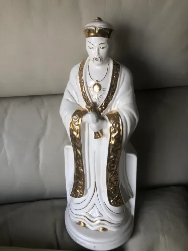 Escultura Porcelana Vitrificada Deuses da Fortuna