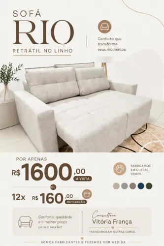 Sofá promocional por tempo limitado